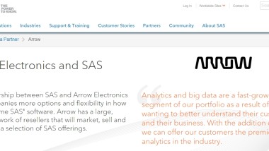 Arrow è il distributore esclusivo di SAS in Italia