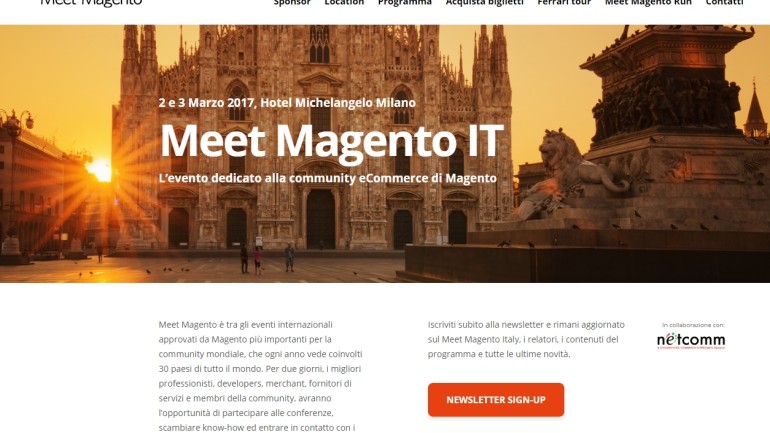 Confermati i primi speaker di Meet Magento Italy 